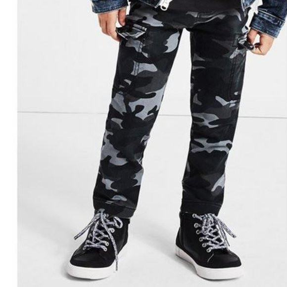 Gymboree Black Leather High Top Sneakers - Picture 2 of 8